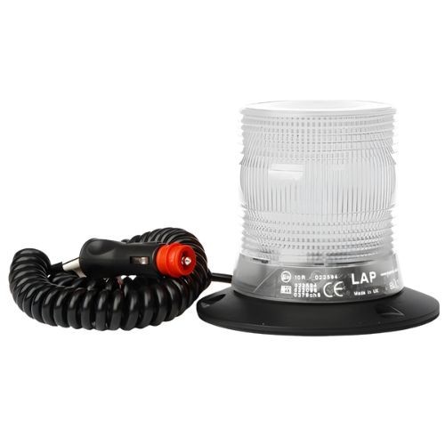 Led Beacon - Amber Colour, Magnetic Base, 12/24v, LAP Electrical - LKB 020C